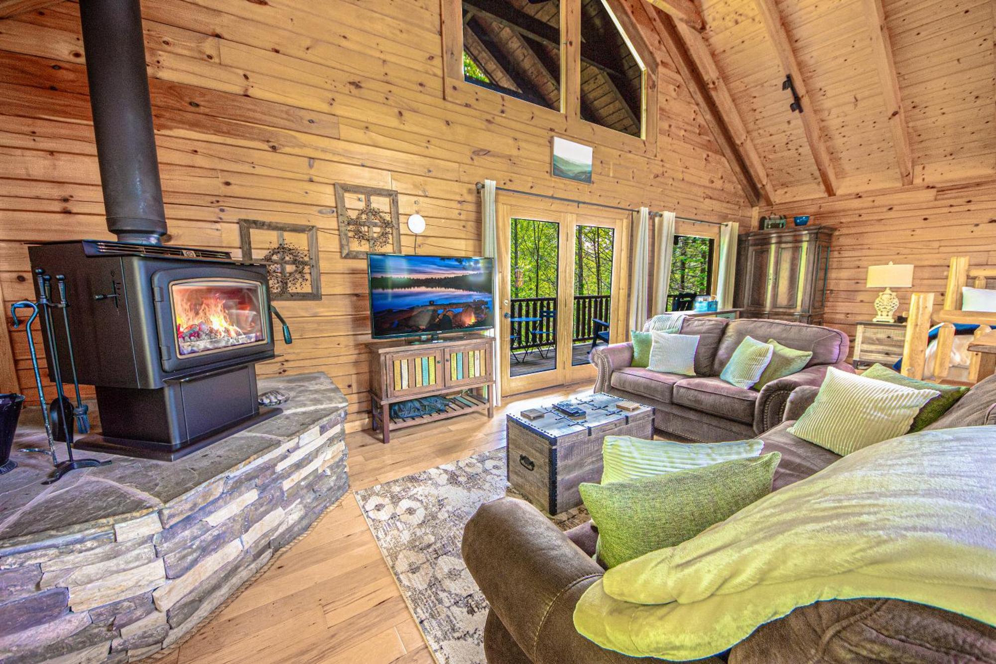 Love Me Tender Studio Cabin Sevierville Bilik gambar